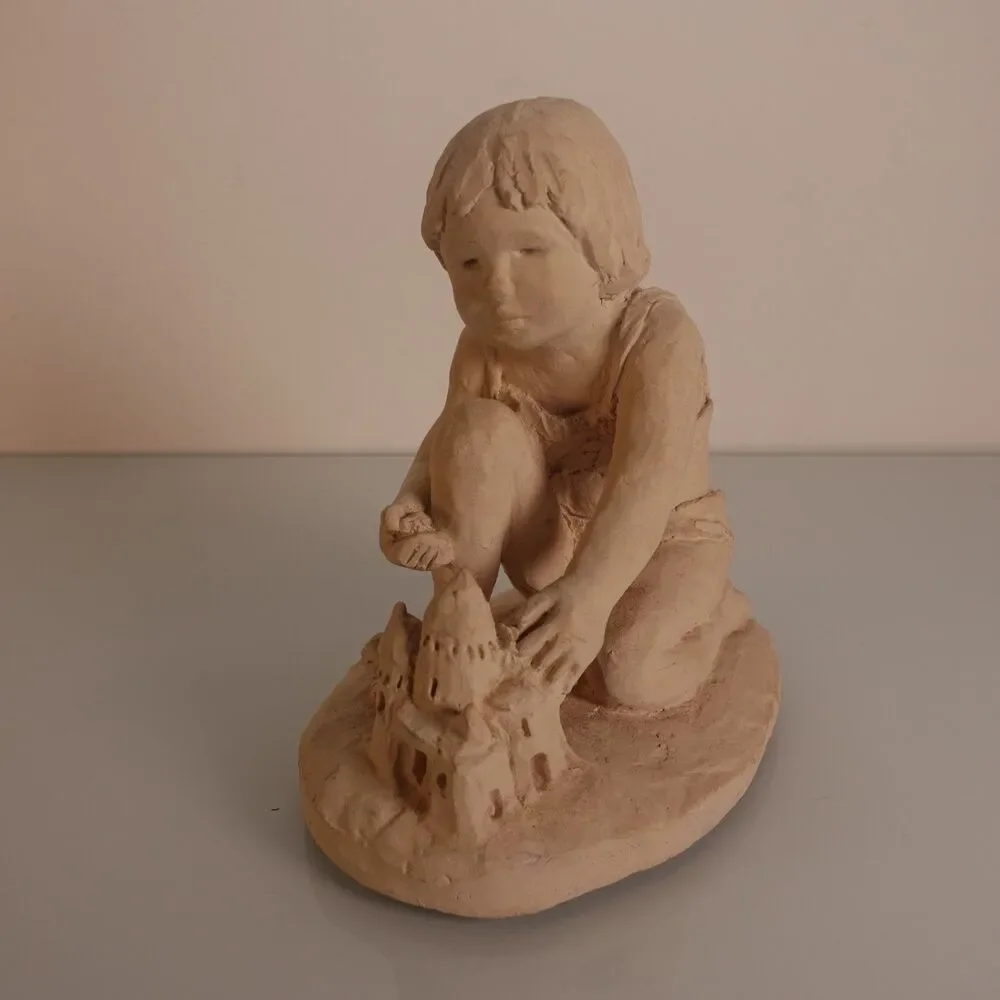 Austin Products Sculpture Dee Crowley Bright Eyes 1987 Sandcastle Girl 6